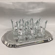 Set of 6 Liqour Cups + Silver Tray Judaica-Tabletop-Wine & Liquor 132207 Manchester Judaica