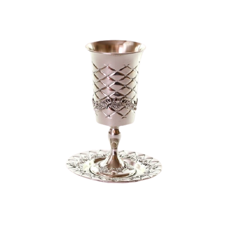 Stainless Steel Becher Footed Judaica-Tabletop-Kiddush Cup 230 Manchester Judaica