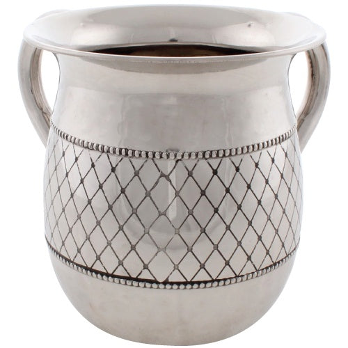 Stainless Steel Washing Cup 51814 Judaica-Home-Washing Cup 451814 Manchester Judaica